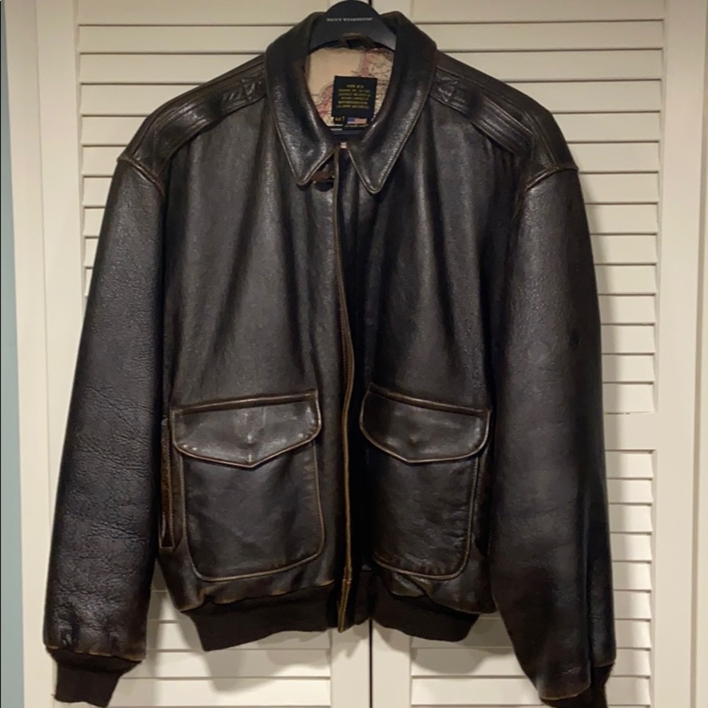 Avirex Type A-2 Leather Flight Jacket Medium
